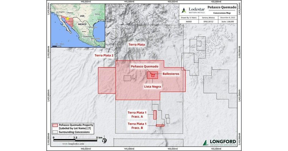 Lodestar Battery Metals Files N.I. 43-101 Technical Report for the Pe&ntilde;asco Quemado Project Updated Mineral Resource Estimate