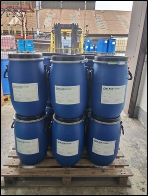 Black Swan ships product to NERD on Friday May 5th, 2023, for upcoming concrete pour. (CNW Group/Black Swan Graphene Inc) Black Swan ships product to NERD on Friday May 5th, 2023, for upcoming concrete pour. (CNW Group/Black Swan Graphene Inc)