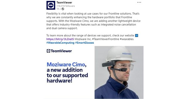 mōziware and TeamViewer Join Forces to Offer Integrated AR Digital Solutions Globally