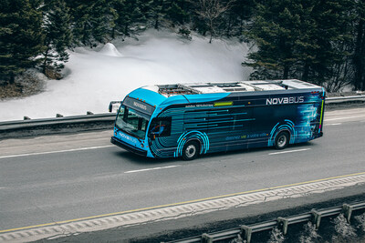 The LFSe+ is the 40' long-range battery electric bus model of Nova Bus. (CNW Group/Nova Bus)