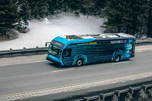 The LFSe+ is the 40’ long-range battery electric bus model of Nova Bus. (CNW Group/Nova Bus)
