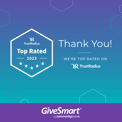 GiveSmart wins excellence in Nonprofit Fundraising, Donor Management, and Nonprofit CRM from Annual TrustRadius Top Rated Awards