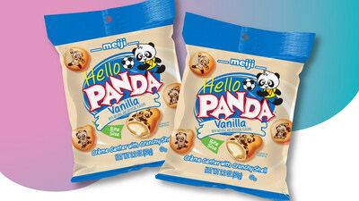 The two-serving Meiji Hello Panda™ Vanilla 2.2oz Bag allows you to snack now and save some for later.