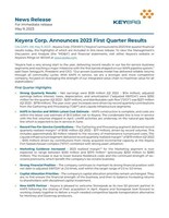 Keyera Corp. Announces 2023 First Quarter Results (CNW Group/Keyera Corp.)