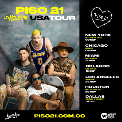PISO 21 Los Muchachos USA Tour 2023