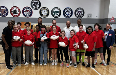 Students from Summit Trail Middle School in Olathe participated in a recent Strong Youth Strong Communities youth summit in partnership with Sunflower Health Plan and the Pro Football Hall of Fame