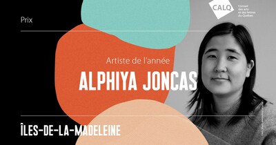 Alphiya Joncas remporte le Prix du CALQ - Artiste de l'anne aux les-de-la-Madeleine (Crdit photo: Conseil des arts et des lettres du Qubec) (Groupe CNW/Conseil des arts et des lettres du Qubec)