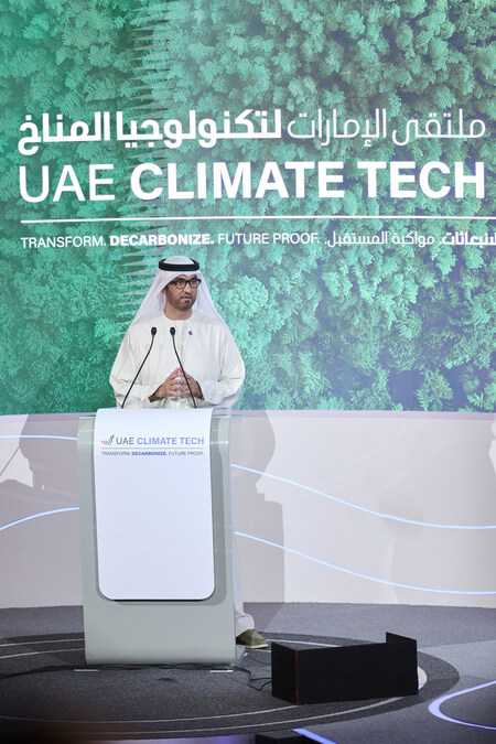 Lors de la conférence UAE Climate Tech, le Président désigné de la COP28  lance un appel à l'action pour transformer, décarboniser et pérenniser les  économies