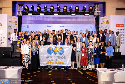 Attendees at the 2023 WTCA General Assembly held April 23-28 in Accra, Ghana. Photo Credit: World Trade Center Accra.