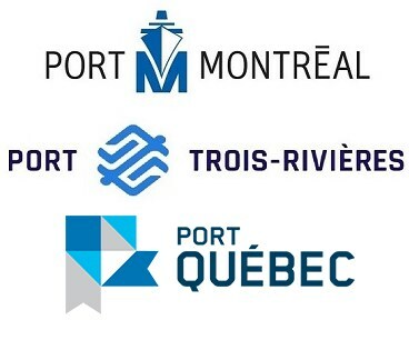 Port of Montral, Port of Trois-Rivires & Port of Qubec. - Logos (CNW Group/Port de Montral)