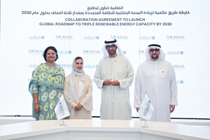 Masdar and IRENA to collaborate on setting a roadmap to triple global renewable energy capacity by 2030