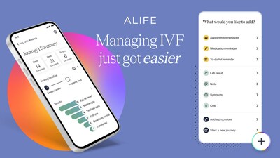 Alife Health Mobile App Journey Help Navigate Patients their IVF to Launches