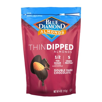 Blue Diamond ThinDipped Almonds - Double Dark Chocolate