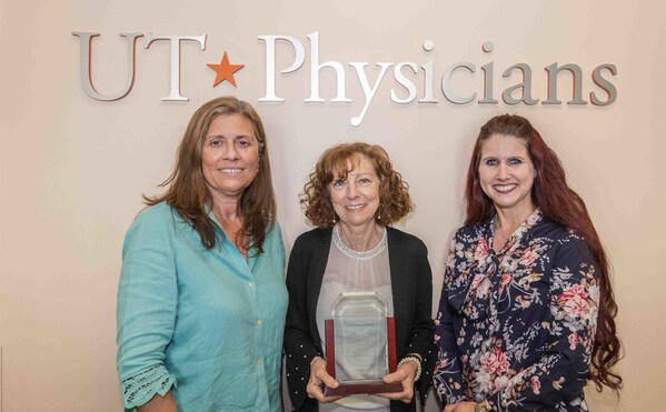 From left to right: Pilar Brentari, NP; Lisa de Ybarrondo, MD; and Jennifer Seay. Photo provided by UT Physicians.