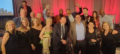 Members of the Mattamy Charlotte team celebrate winning awards at the Home Builders Association of Greater Charlotte's 2023 Major Achievements in Marketing Excellence. (CNW Group/Mattamy Homes Limited)