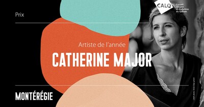 Catherine Major remporte le Prix du CALQ - Artiste de l'anne en Montrgie. (Montage visuel: Conseil des arts et des lettres du Qubec) (Groupe CNW/Conseil des arts et des lettres du Qubec)