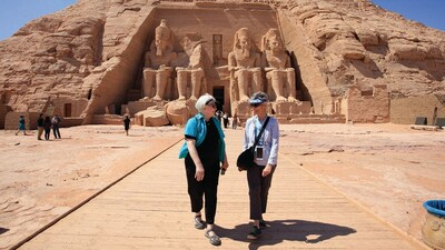 Travelers with Overseas Adventure Travel (O.A.T.) visit Egypt. O.A.T. Small Group Adventures include no more than 16 travelers. Over 50% of O.A.T. travelers are solo women.