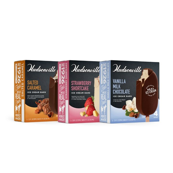 Hudsonville Ice Cream Introduces Novelty Bar Line
