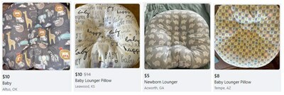 Here are just a handful of recent examples of the products currently available on Facebook Marketplace across the country. (CNW Group/The Boppy Company)