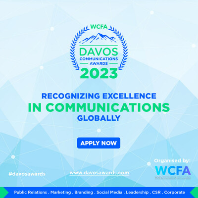 2023 Davos Communications Awards: Now Open for Entries at www.davosawards.com 