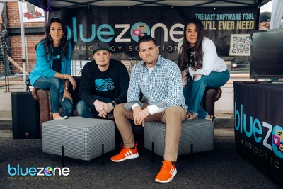 Founders of Blue Zone Technology Solutions from left to right: Tiffany Longo, Kenny Dodge, Dominic Longo, and Melissa McKnight.