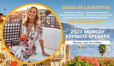 Giada De Laurentiis to give the keynote address at the 2023 Specialty Food Association Summer Fancy Food Show on June 26th.