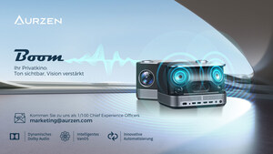 Die weltweit führende Projektormarke AURZEN stellt auf dem Channel Summit EMEA 2023 ihren ersten intelligenten Projektor AURZEN BOOM mit Dolby Audio vor