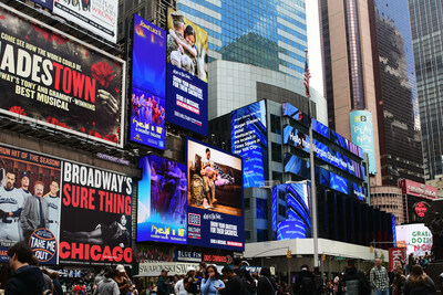 The OOH media campaign officially launched May 1 in Times Square and is unfurling across the U.S. with the USO joining forces with CCOA and OAAA.