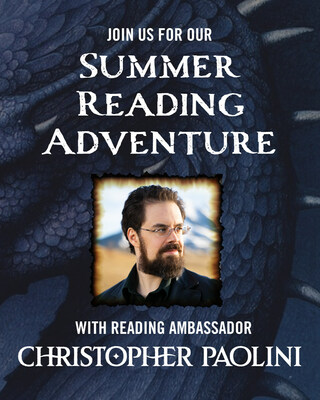Summer Reading Ambassador, Christopher Paolini