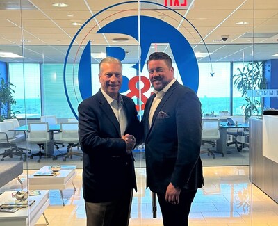 Mike Brant, President of iDoxSolutions (left) and Jonathan Evans, President and CEO of B&A (right)
