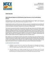 NGEx Minerals Reports Q1 2023 Results; New Discovery in the Vicuña Metals District (CNW Group/NGEx Minerals Ltd.)