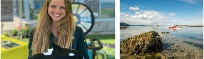 Left picture: A Parks Canada Interpreter holding a stuffed Killer Whale during their “Match the Patch” program at the Shaw Centre for the Salish Sea in Sidney. Credit: Parks Canada Right picture: Gulf Islands National Park Reserve welcomes many kayakers every summer. Credit: Parks Canada (CNW Group/Parks Canada)