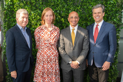 Many athletes, supporters, and dignitaries attended an event in Washington, DC, celebrating the Special Olympics World Games commemorating the passing of the world games torch from Abu Dhabi, the 2019 hosts, to Berlin, hosting the 2023 games. Pictured - Senator Roy Blunt, German Ambassador Emily Haber, UAE Ambassador Yousef Al Otaiba, and Dr. Timothy Shriver, Chair of the Board of Directors of Special Olympics International.