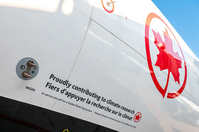 Air Canada announced today that one of its Airbus A330 aircraft has been outfitted with special diagnostics sensors in partnership with In-Service Aircraft for a Global Observing System (IAGOS), an international non-profit organization that utilizes commercial aircraft as a global observation platform of climate change and air quality. (CNW Group/Air Canada)
