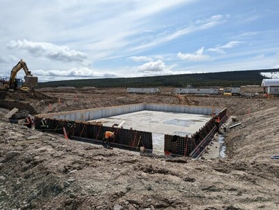 Ball Mill Foundation Formwork Installation - May 2023 (CNW Group/Artemis Gold Inc.)