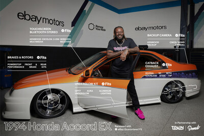 eBay Motors offers parts and accessories that are guaranteed to fit so people can upgrade and modify their cars rather than buy new. Their Renew Your Ride program offers real-world inspiration from renowned builders, including six-time GRAMMY-winning artist, entrepreneur, drift driver, and car builder T-Pain.