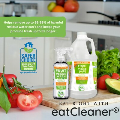 eatCleaner® Fruit and Veggie Wash Receives EPA Safer Choice Label