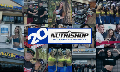 In 20 years, Nutrishop has become a leading provider of dietary supplements and personalized wellness services, helping countless individuals achieve their health and fitness goals.