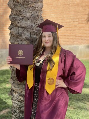 Deja Yslava, scholarship recipient, Pacific Dental Services College Advancement Program. Yslava graduated with a bachelor's degree in Community Health from Arizona State University in spring 2023.