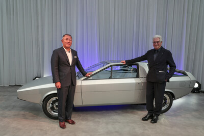 Hyundai Pony Coupe Concept Restored - After 50 Years, Unveiled at Its Birthplace Italy