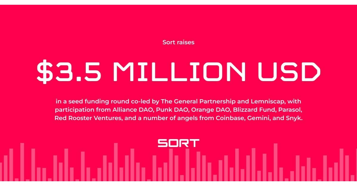 Sort Raises .5M in Seed Funding for Spearhead Power Tools for Blockchain UI Development