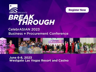 The US Pan Asian American Chamber of Commerce Education Foundation (USPAACC) presents CelebrASIAN 2023 Procurement + Business Conference: BREAKTHROUGH, June 6-8 at Westgate Las Vegas Resort and Casino.
