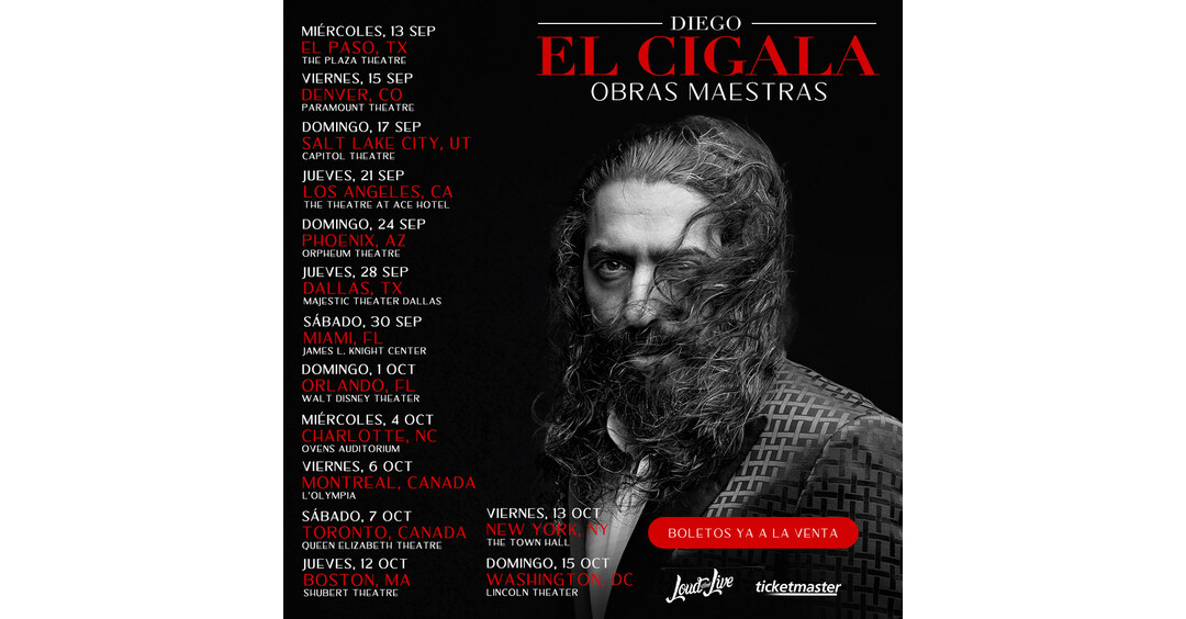DIEGO EL CIGALA anuncia nueva gira en 2023 en Estados Unidos y Canadá