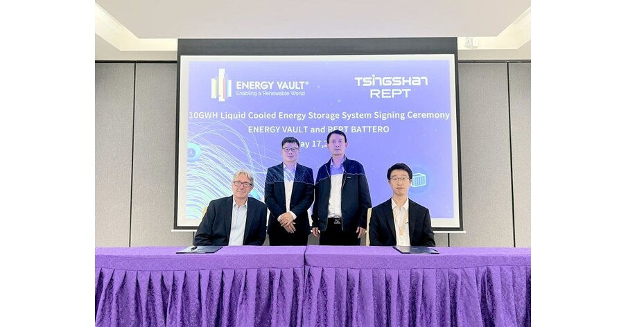 REPT BATTERO Inks Supply Agreement with Energy Vault to Deliver 10 GWh of Batteries Enabling Global BESS deployments