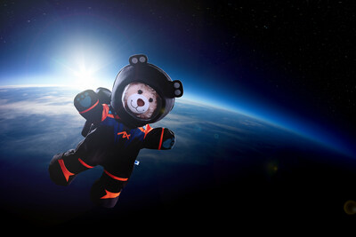 The newly released Axiom Space Bear wearing a next-generation spacesuit is now available exclusively online at Build-A-Bear and Axiom Space.