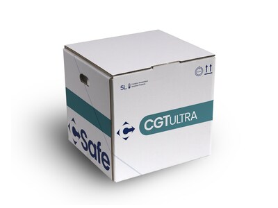 El contenedor CGT Ultra con aislamiento VIP de CSafe ofrece protección confiable y de alta calidad para envíos de terapia génica Vyjuvek de Krystal Biotech. (PRNewsfoto/CSafe)
