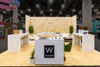 The DuPont and Wallquest booth at HD Expo with its custom-designed feature wall
