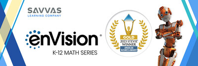 Savvas Learning Company is proud to announce that its enVision Mathematics K-12 series © 2024 has received a Gold Stevie Award in the 21st annual American Business Awards program, with the judges hailing the “innovative, student-centered math curriculum” as “very impressive.”