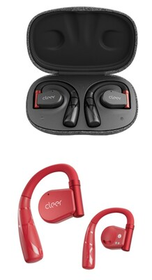 Cleer Arc II Sport Smart Open-Ear True Wireless Earbuds with flexible Earhook Design, Immersive aptX™ Lossless Technology, Snapdragon Sound™, Hands-free Head Motion Control, IPX5 water resistant and with 35-hours total battery life and more!