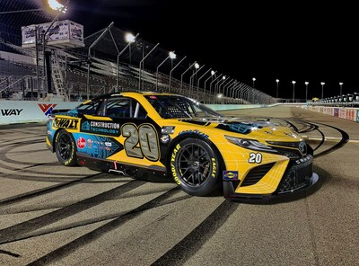 In celebration of DEWALT’s release of construction technology solutions, Christopher Bell, driver of the No. 20 Toyota Camry TRD for Joe Gibbs Racing, will sport a DEWALT Construction Technology paint scheme during the June 4th NASCAR Cup Series race weekend at World Wide Technology Raceway.